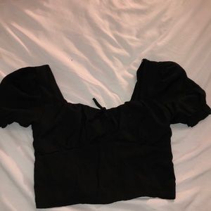 Black crop top